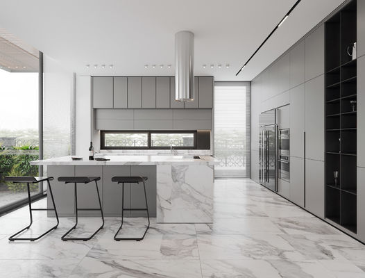 Modern Design Kitchen Cabinet Acrylic Surface Treatment Environmental Friendly