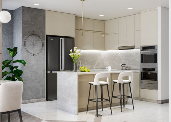 Environmental Friendly Melamine Impregnated Film Paper Integrated Kitchen Cabinets