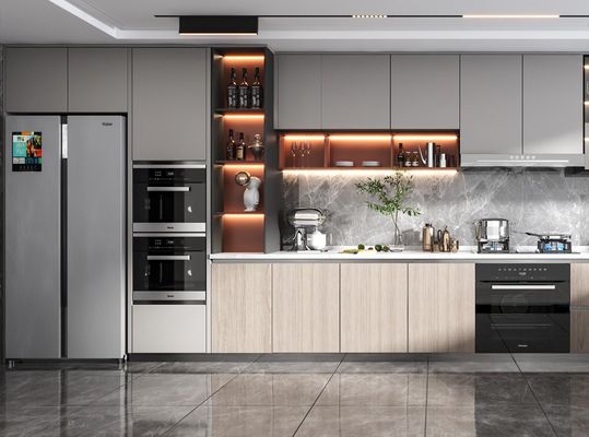 Customized Modular Household Indoor With Multiple Kitchen Cabinet Furniture