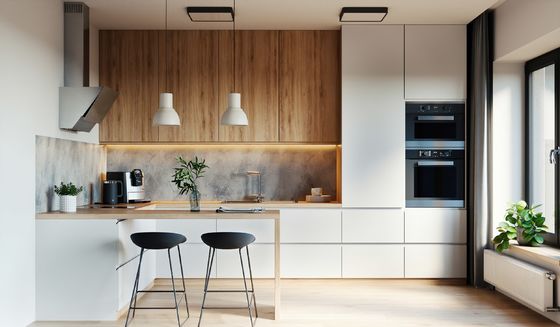 Customized Modular Household Indoor With Multiple Kitchen Cabinet Furniture