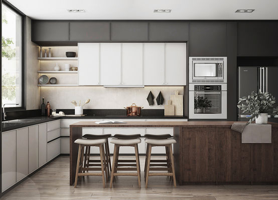 Customized Modular Household Indoor With Multiple Kitchen Cabinet Furniture