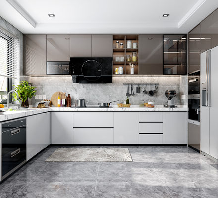 Modular Indoor Furniture Set For Dining And Kitchen Interactive Cabinets