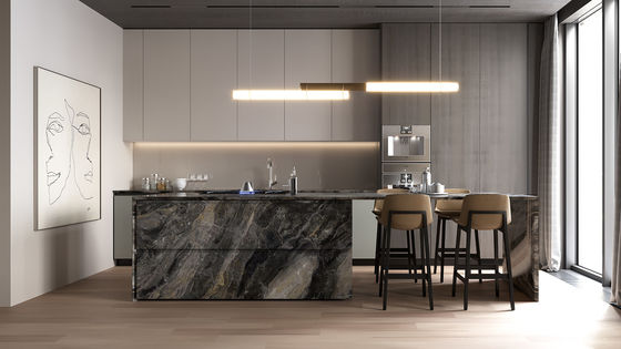 Modern Modular One-Stop Designs Custom Home Furniture For Villa Kitchen Cabinet Set