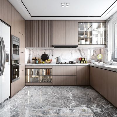 Modern Modular One-Stop Designs Home Furniture For Villa Kitchen Cabinet Set