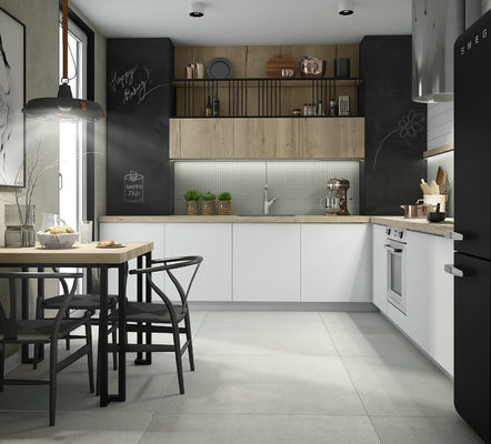 Modern Quartz Countertop Kitchen Cabinet With Island Oak Wood Kitchen Cabinet