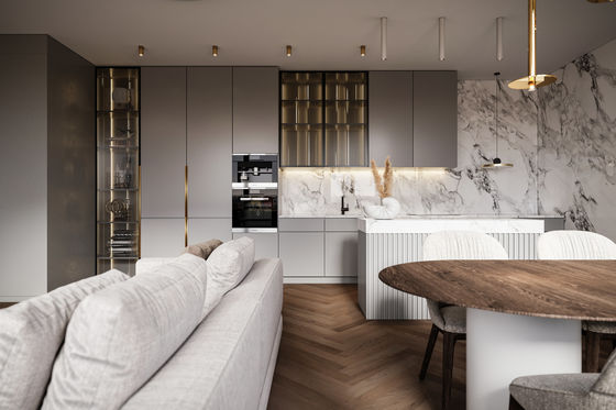 Kitchen Furniture Modular Kitchen Cabinets Villa Luxury Kitchen Cabinets