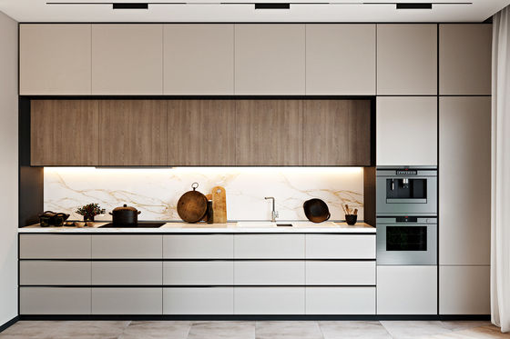 Modern Luxury Kitchen Cabinets Custom 3D Design Factory Manufactured One-Stop