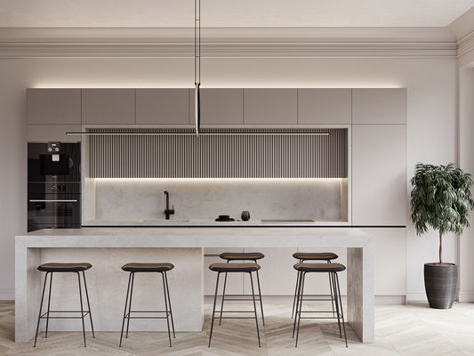 Kitchen Plywood Cupboards Modern Shaker Raised Kitchen Cabinet With Island