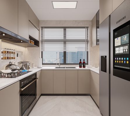 Kitchen Cabinet Guangzhou Small Size Design With Custom Aluminium Door