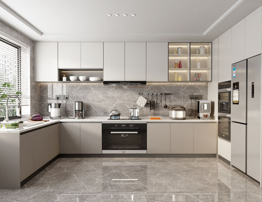 Kitchen Cabinet Guangzhou Small Size Design With Custom Aluminium Door