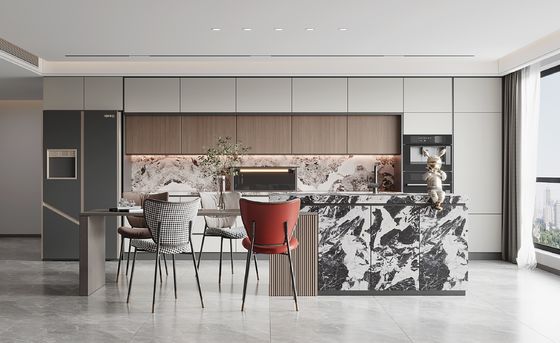 Factory Custom Mdf Shaker Design Soft Close Hinges Kitchen Cabinet