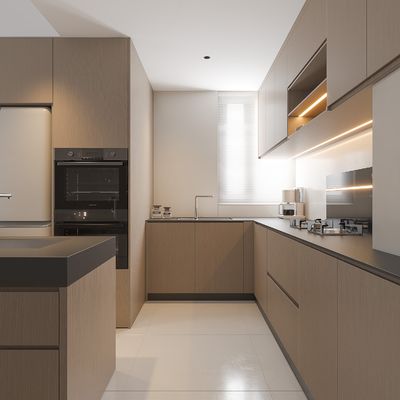 Custom Complete Modern Shaker Designs Island Modular Kitchen Cabinet