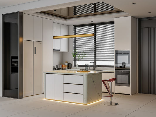 Custom Complete Modern Shaker Designs Island Modular Kitchen Cabinet