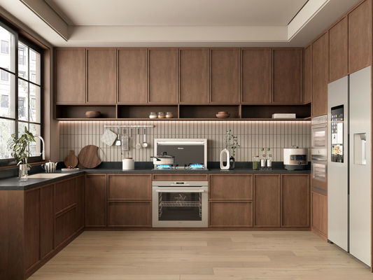 Factory Modern Kitchen Cabinet With Various Carcass Material For Hotel