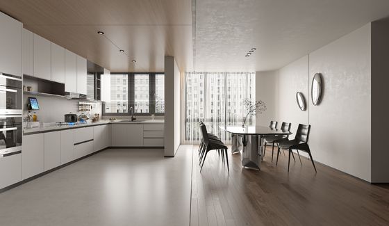 Factory Modern Kitchen Cabinet With Various Carcass Material For Hotel