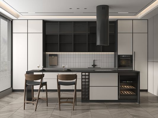 Factory Europe Shaker Modern Kitchen Cabinet With Wood For Apartment
