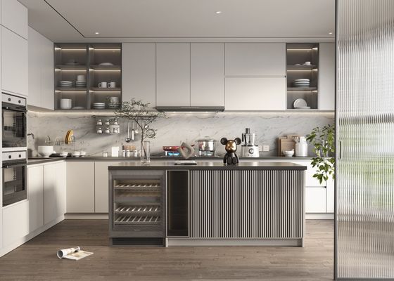 Standard European Furniture Complete Smart Kitchen Pantry Storage Cabinets