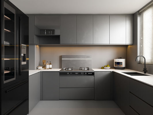 Lacquer Kitchen Cabinet  French Design Laminate Commercial Kitchen Cabinets