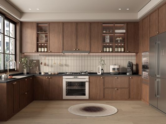 Manufacturer Cupboard Design Corner Freestanding Pantry Kitchen PVC Cabinets