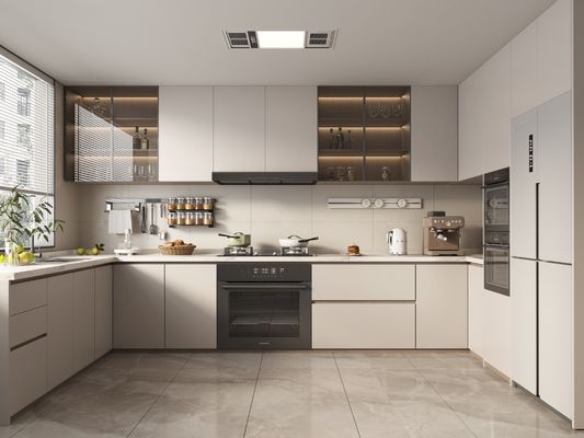 Customized MDF MFC Chipboard Cabinet Set Modular Kitchen Cabinetry