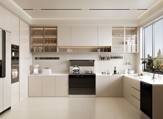 Customized MDF MFC Chipboard Cabinet Set Modular Kitchen Cabinetry