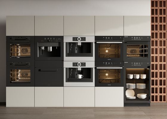 New Style MDF Cupboard Furniture For Customized Kitchen Cabinetry Sets