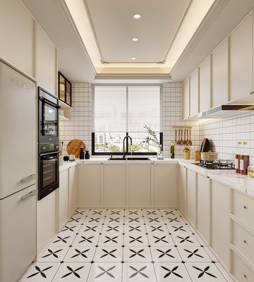 Hidden Drawer Guide Rail European Matt White Kitchen Furniture Kitchen Cabinets