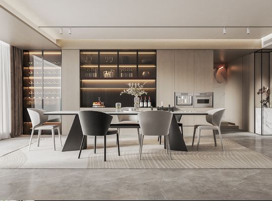 Modular Wood Finish Melamine Kitchen Furniture Custom Kitchen Cabinet