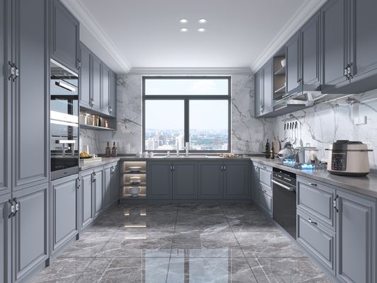 House Kitchens  Modern Style Kitchen Cabinets Custom With Marble Countertop