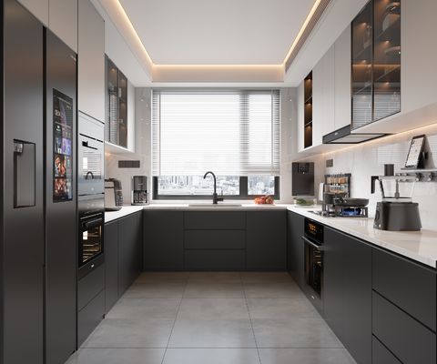Apartment Kitchens Wooden Kitchen Cabinets Custom Design With Island