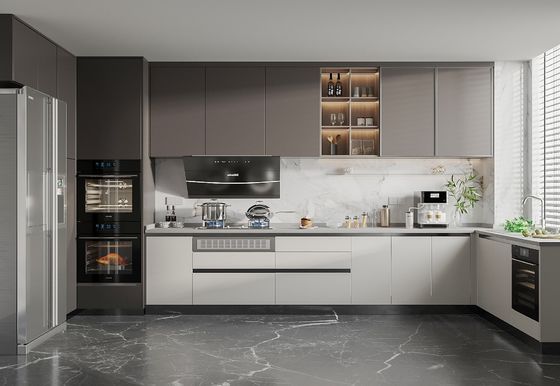 Modern Cabinets Kitchen With Complete Kitchen Island For Environmental Friendly