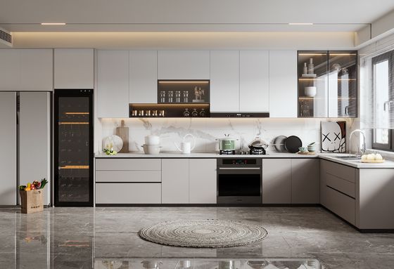 Home Kitchen Foshan Factory Furniture Kitchen Cabinet With Countertop