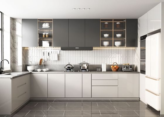 Modern Lacquer MDF Self Assemble Storage Furniture Kitchen Cabinet