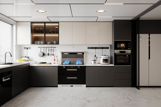 Modern Lacquer MDF Self Assemble Storage Furniture Kitchen Cabinet