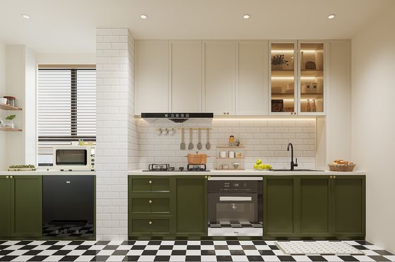 Furniture Storage Soft Closing Home Complete LED Light Cupboard Kitchen Cabinets