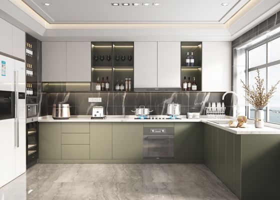 Modern High End Customize European Living Room Kitchen Cabinet For Apartment