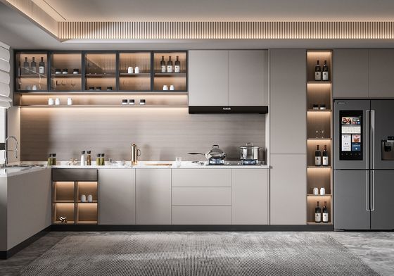 Shaker Style Wooden Cabinets Modern Smart  Modular Rta Kitchen Cabinet