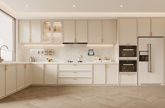 Factory Home Furniture Cupboard Wood Designed Kitchen Cabinets Set