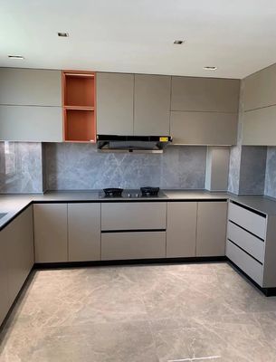 Customized Kitchen Furniture Cabinets Body Wood Cabinet Door For Storage
