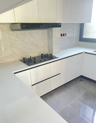 Customization Kitchen Cabinets Modern Cupboard with Quartz Stone Counters