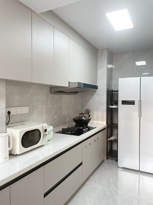 Modern Minimalist Large Kitchen Cabinet With Sink Plywood Cupboard