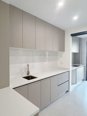 Modern Minimalist Large Kitchen Cabinet With Sink Plywood Cupboard