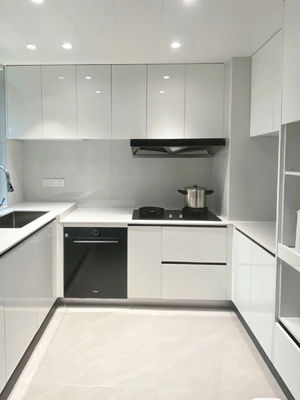 European Grain Complete Sets Modern Designs Kitchen Cabinet For Apartment