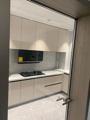 High Quality Wooden MDF Lacquer Finished Kitchen Furniture Cabinets For Villa