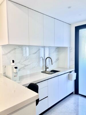 Foshan Furniture High End Luxury European Wooden Furniture Kitchen Cabinets