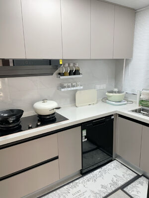 Foshan Furniture High End Luxury European Wooden Furniture Kitchen Cabinets