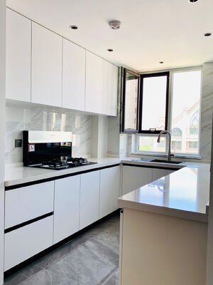 Foshan Furniture High End Luxury European Wooden Furniture Kitchen Cabinets