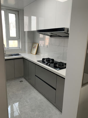New Material White Shaker Door Particle Board Kitchen Cabinet