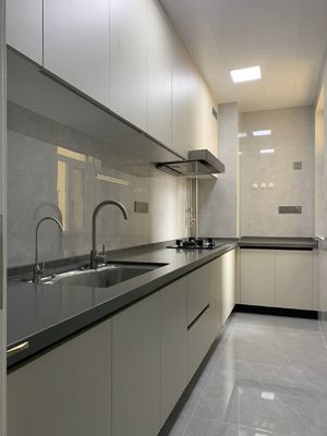 Custom Modular Modern White Shaker Melamine Kitchen Cabinets Furniture