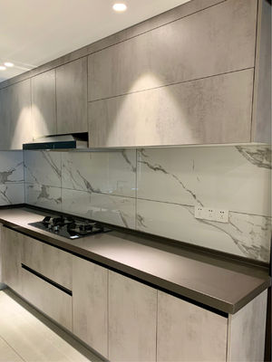 Custom Modular Modern White Shaker Melamine Kitchen Cabinets Furniture